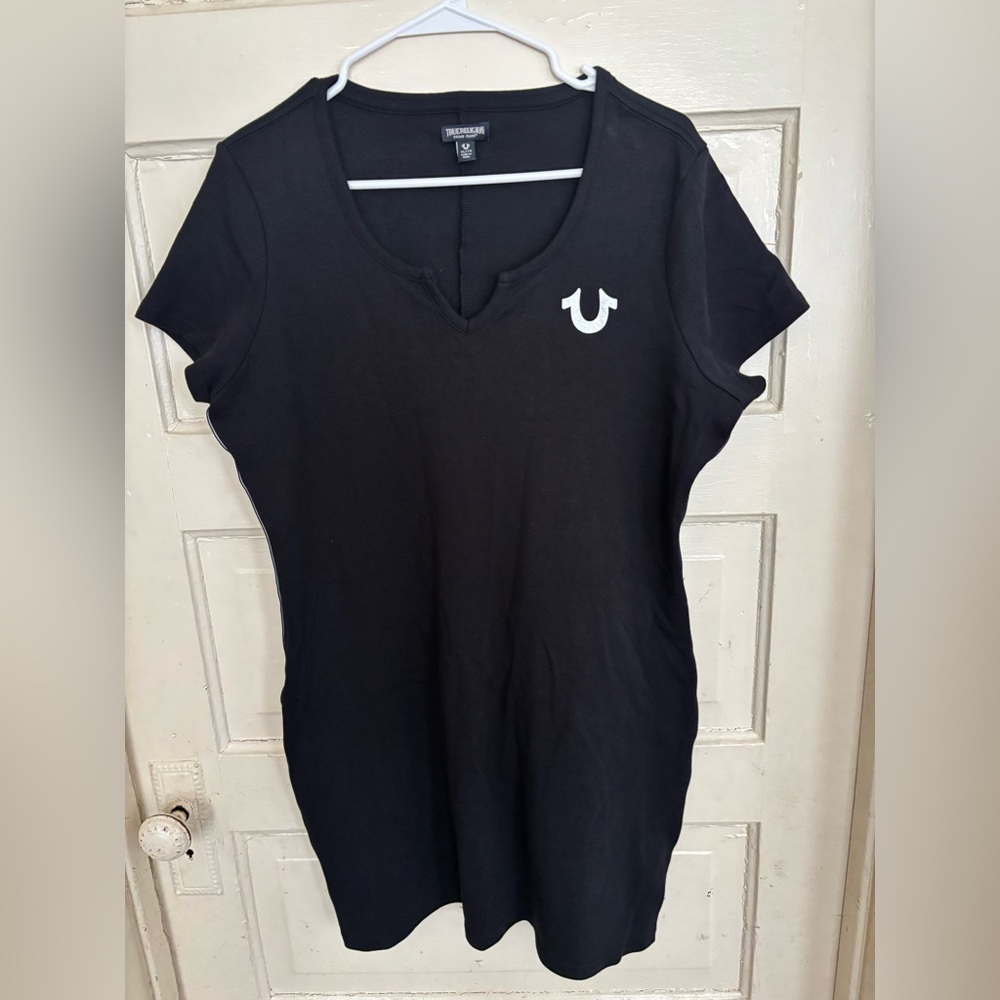 Cute True Religion body con athletic mini dress size XL.